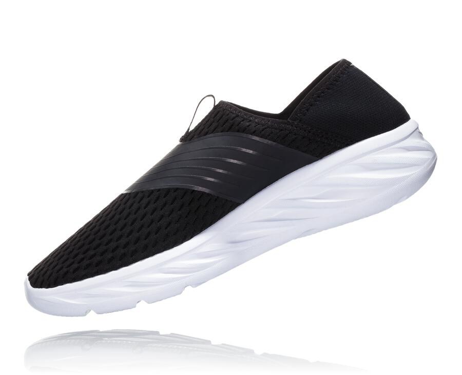 Hoka One One Sandalet Kadın Siyah/Beyaz - Ora Recovery - EC6041579